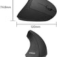 Anker 2.4G Wireless Vertical Ergonomic Optical Mouse for Work, Multi-Device Connectivity, 800/1200 /1600 DPI, 5 Buttons for Laptop, Desktop, PC, MacBook - Black