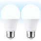 TORCHSTAR 1700LM Universal Garage Door Opener LED Light Bulb, UL FCC DOE, 15W Ultra Bright, Minimize Interference, 100W Eqv. 120V, A19 Bulbs, E26 Base, 5000K Daylight, Pack of 2