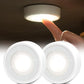 EZVALO LED Puck Lights, Rechargeable Battery Touch Light, 2.5'' Mini Tap Lights, Wireless Closet Light, Under Cabinet Lighting, 3 Color Temps, Sitck On Lights for Kitchen,Closet,Pantry,Shelves(2 Pack)