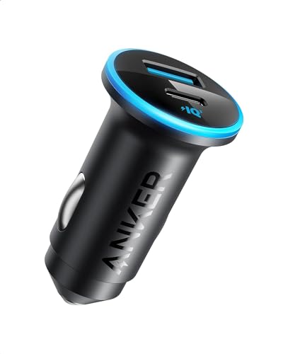 Anker 323 USB-C Car Charger Adapter, 52.5W Cigarette Lighter Charger with 30W PowerIQ 3.0 Fast Charging for iPhone 17/16/15/14/13/12 Series, Galaxy S25/24, Pixel