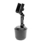 WeatherTech CupFone with Extension – Adjustable, Universal Cup Holder Cell Phone Mount Car & Truck Accessory – Best Design for iPhone & Smartphone Charging – Black Plastic Knobs