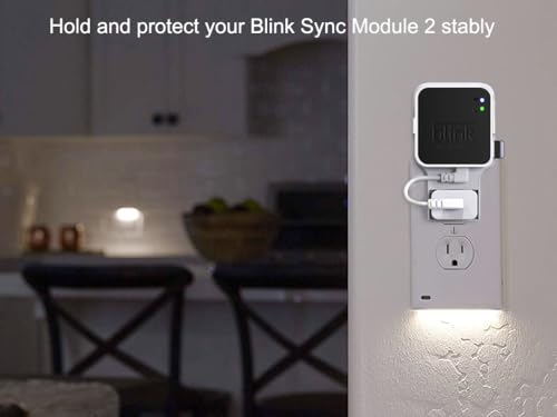 256GB Blink USB Flash Drive, with Outlet Wall Mount for Sync Module, Space-Saving Mount Bracket Holder for Blink Outdoor/Indoor Security System (Sync Module 2 is NOT Included),1Pack