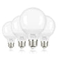 G25 LED Light Bulb, Round Vanity Light Bulbs for Bathroom, 40W LED Equivalent, Daylight White 5000K, Globe Light Bulbs E26 Base, 600LM, Non-Dimmable, 4-Pack