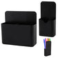 Magnetic Pen Holder,2 Pack Magnetic Dry Erase Marker Holder with Generous Compartments,Strong Magnet Storage Marker Pen Pencil Organizer for Refrigerator,Whiteboard,Locker Accessories