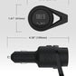 Scosche BTFM9 FM Bluetooth Transmitter Car, Dual 12W USB-C and USB-A Charging Ports, Fast Type C Car Charger, Wireless Radio Bluetooth Adapter, Hands-Free Kit for Calls, Siri and Google Assistant