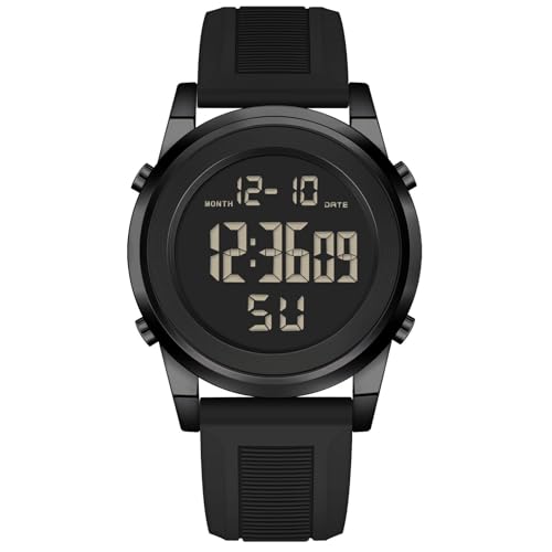Military Silver Waterproof Sports Wrist Watches for Men Digital Tactical Mens Sport Watches Waterproof Military