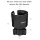 Basics Car Cup Holder Expander with Adjustable Base, Securely Holds Large Bottles 3.4 to 3.8 in Diameter, Compatible with Yeti, Hydro Flask, Easy Installation, Black