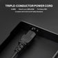 Standard 5ft (1.5m) 10 Amps 125 Volts Black 3 Prong AC Power Cord Cable for Electronics, TV, Computer, Printer, Radio, Monitor, Samsung, Dell, Vizio, LG, Asus, Laptop and More