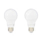 Basics A19 LED Light Bulbs – 60W Equivalent, 9W Energy Efficient, Soft White 2700K, E26 Base, 2-Pack, Non-Dimmable