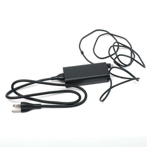 Dell 65W USB-C Laptop Charger,Latitude 5400 5410 5420 5430 5440 5450 Power AC Adapter with Power Cord Cable, Black, HA65NM190