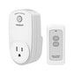 Remote Control Outlet, TESSAN Wireless Electrical Plug Switch for Lights, Lamps, Fans, 100ft RF Range, 1200W (1 Remote + 1 Outlet)