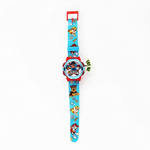Paw Patrol Kids Flashlight LCD Watch & Flashlight Set – Chase, Marshall, Rubble Character Design, Digital Display, Light-Up Feature, Adjustable Strap, Fun for Young Fans – Fits Wrists 5.5” to 8”