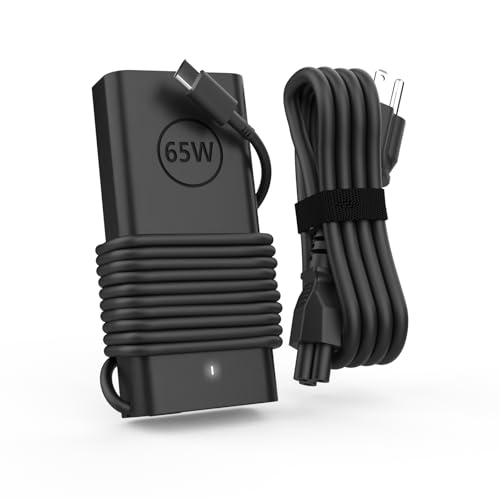 65W USB C Laptop Charger Compatible with Dell Computer Power Cord Adapter Type C Latitude 5420 5520 7420 5540 5430 7440 7430 5440 5450 5550 5530 5340 3550, XPS 13, Inspiron 14 16 2in1