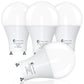 GU24 LED Light Bulb,60 Watt Equivalent Daylight White 5000K,Non-Dimmable,Efficient 9W,800 Lumens Twist and Lock 2 Prong Light Bulbs,15000 Hours,Ideal for Kitchen,Living Room,Bedroom, 4-Packs