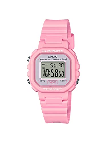 Casio LA20WH Series | Women's Digital Watch | Water Resistant | LED Light | Auto Calendar | Date Display | 1/100 SEC Stopwatch | Regular Time Keeping (HR, Min, SEC, PM, Date, Day) | 5 Yr Batt