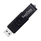 32GB USB Flash Drive 2 Pack – Swivel Thumb Drives with LED Light, Black & Blue