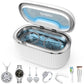 35W Ultrasonic Jewelry Cleaner, 45KHz Retainer Cleaner for Jewelry, 5 Timer & 3 Power Modes, Eyeglasses, Rings, Watch Strap, Dentures - 20oz (White)
