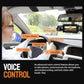 360° Dash Cam Front and Rear Inside, 4 Channel FHD 4 * 1080P, Wi-Fi GPS Voice Control Car Camera, Front 2K+1080P*2 Dash Camera for Cars
