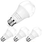 4-Pack Dusk to Dawn LED Light Bulbs, 75W Equivalent, Daylight 5000K 1,100LM, Automatic On/Off Outdoor Light, E26 A19 10W Bright Porch Light Bulbs