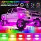 4 Pods RGB LED Rock Lights, Underglow Multicolor Neon Light Kit, Wheel Well Light with APP Control & Music Mode, Under Glow Lights for Trucks, Jeep