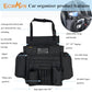 ECWKVN Car Front Seat Organizer - Car File Organizer, Passenger Seat Storage Bag Law Enforcement - Vehicle Storage with Dedicated Laptop Tablet Holder Cup Holder, Black