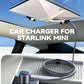 Starlink Mini Car Adapter, 10FT Starlink Mini Cable Car Charger, 12V-24V Cigarette Lighter Adapter [Stable Power Chip & 18AWG Waterproof Cable] Dual PD 45W + USB A 30W Ports for Cars, Trucks, RVs