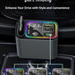 Retractable Car Charger USB C,145W Type C Car Charger Fast Charging with Dual Retractable USB C Cable and USB Ports for iPhone 17/16/15,S25/24/23/22, Pixel 9/8/7（Build-in Dual Type C Cable）