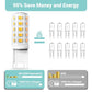 TJOY G9 LED Bulb 4W, 3000K Soft Warm White 6 Pack, Equivalent 40 Watt T4 G9 Halogen Replacement, G 9 Bi-pin Base Light Bulbs for Chandelier, 120V 450 LM 360 Beam Angle for Home Lighting, Non-dimmable