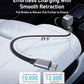 Anker Retractable USB-C Car Charger, 75W Max Fast Charging with Built-in Retractable Cable Car Adapter, Car Accessories for iPhone 17/16 Series, Galaxy S25/S24, MacBook Pro/Air, iPad, and More