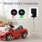 24V Charger for Ride On Car, 24 Volt Kids Battery Charger with Charging Indicator Light for Baby Carriage Ride Toy, 500mA Supply Power Adapter