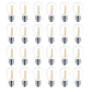Meconard 24 Pack LED S14 Replacement Light Bulbs, Shatterproof Outdoor 1 Watt to Replace 11Watts String Incandescent Bulb, E26 Regular Medium Screw Base, 2200K Warm White, Non-Dimmable