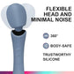 Cordless Handheld Personal Massager - Soft Silicone & Waterproof & USB Rechargeable & Quiet Motor, with 12 Vibration Patterns, 3 Powerful Speeds, for Muscle Tension Relief - Rose Blue