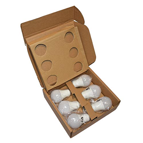 Basics A19 LED Light Bulbs, 100W Equivalent, 15W Energy Efficient, E26 Standard Base, Soft White 2700K, Non-Dimmable, 10,000 Hour Lifetime, 6-Pack