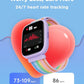 BIGGERFIVE Smart Watch for Kids, 1.8" Fitness Tracker Watch Pedometer, Heart Rate, IP68 Waterproof, Sleep Monitor, Calorie Step Counter, 5 Puzzle Games with/Without APP for Girls Teens 5-16, Nylon