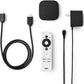 ONN Android TV 4K UHD Streaming Device with Voice Remote Control Google Assistant & High Speed HDMI Cable (100026240) Black