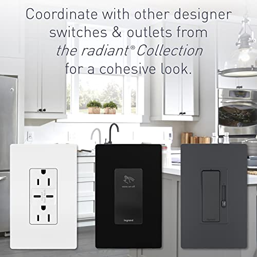Legrand Radiant 885TRWCC21 15 Amp Decorator Duplex Outlet, White, 1 Count