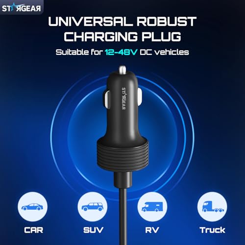 Starlink Mini Cable 12V Power Cable 3M/10FT, Starlink Mini Accessories 16AWG Cigarette Lighter to DC Cord, 12V-48V Car Charger Car Adapter (3M)