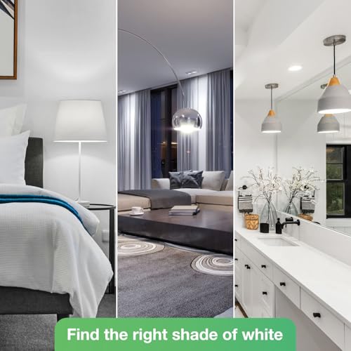 100W Equivalent A19 5000K Daylight LED Light Bulbs, 1500 Lumens, E26 Base, Non-Dimmable, 13W Bright White for Bedroom Home Office, 3 Pack