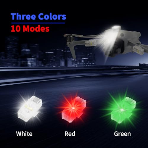 Strobe Light,Night Flying Anti Collision Lights for FAA Drone,LED Flash Lamp for DJI Neo,Flip,Mini 5/3/4 Pro/4K/SE/2,Air 3S/3/2/2S,Mavic 4/3/2,Spark,FPV,Avata 2 360,EVO Accessories(1 PCS)