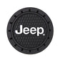 Plasticolor 000652R01 Jeep Logo Auto Car Truck SUV Cup Holder Coaster 2-Pack , Black