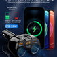 [2026 Upgraded] Cigarette Lighter Splitter, SUPERONE 180W 2-Socket Cigarette Lighter Adapter with Dual QC3.0 and 20W PD USB C Car Charger Splitter for GPS/Dash Cam/Laptop/iPad/iPhone 17/16/15/14/13/12