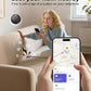 Smart Tracker Tag Item Finder 4Pack, Compatible with Apple Find My APP (iOS Only), IP67 Waterproof, Replaceable Battery, Suitable for Luggage, Bags, Wallets, Backpacks, Keys (weTag mini)