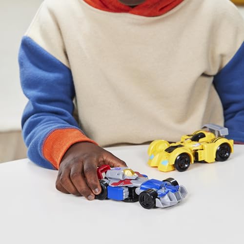 Transformers Bumblebee and Starscream Bot Racers, Easy to Change from Robot Toys to Car Toys, Action Figures for Boys and Girls 3+ ( Exclusive)