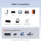 UGREEN USB-C Bluetooth Adapter for PS5, Gaming Consoles & PC, Bluetooth 6.0 Transmitter with LE Audio, aptX Adaptive/HD/aptX/SBC, Dual Pairing & One-to-Many Broadcast for Wireless Headphones Speakers