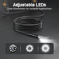 Teslong Endoscope Borescope with Light, Snake Inspection Camera for Automotive Engine, Waterproof Fiber Optic Camera for Mechanics - Ideal for Wall, Vent, Wire Video Scope (16.5FT)