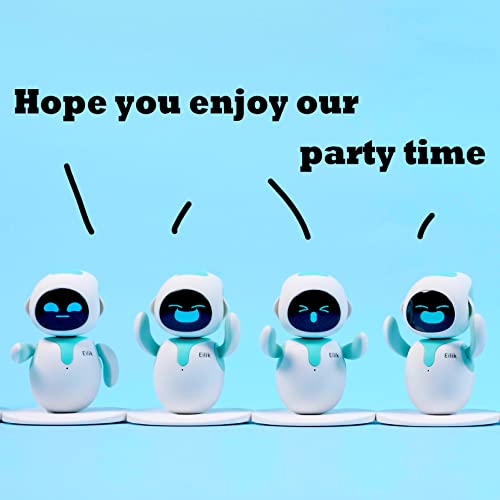 ENERGIZE LAB Eilik – Cute Robot Pets for Kids and Adults, Your Perfect Interactive Companion at Home or Workspace, Unique Gifts for Girls & Boys.