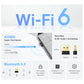 TP-Link 2-in-1 USB Bluetooth WiFi Adapter Archer TX10UB Nano | AX900 WiFi 6 BT 5.3 USB 2.0 Adapter for Desktop PC | Dual-Band WiFi Dongle | OFDMA, MU-MIMO, WPA3 | Travel Size | Supports Windows 11,10