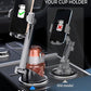 eSamcore Cup Holder Phone Holder, Unobstructed Cup Holder Phone Mount for Your Car Cupholder (2.5"-4") with Flexible C-Shaped Base, 360° Swiveling, 0.8" Deep Clamp Compatible with iPhone 4.7"–7"