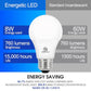 Energetic 24-Pack A19 LED Light Bulb, 60 Watt Equivalent, Daylight 5000K, E26 Medium Base, Non-Dimmable LED Light Bulb, ETL Listed