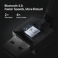 TP-Link USB Bluetooth Adapter for PC, Bluetooth 5.3 Long Range Receiver, Plug and Play, Adjustable Antenna, Supports Windows 11/10/8.1/7 for Desktop, Laptop, Keyboard, Mouse, etc (UB500 Plus)